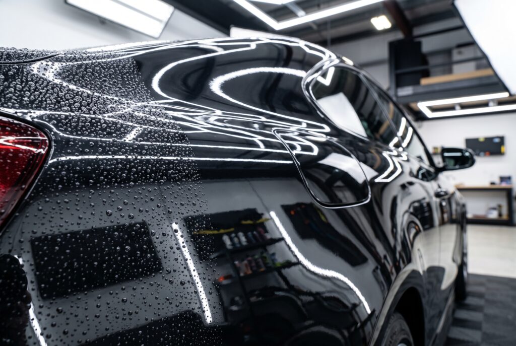Elite multi layer ceramic coating mirror gloss and hydrophobic paint