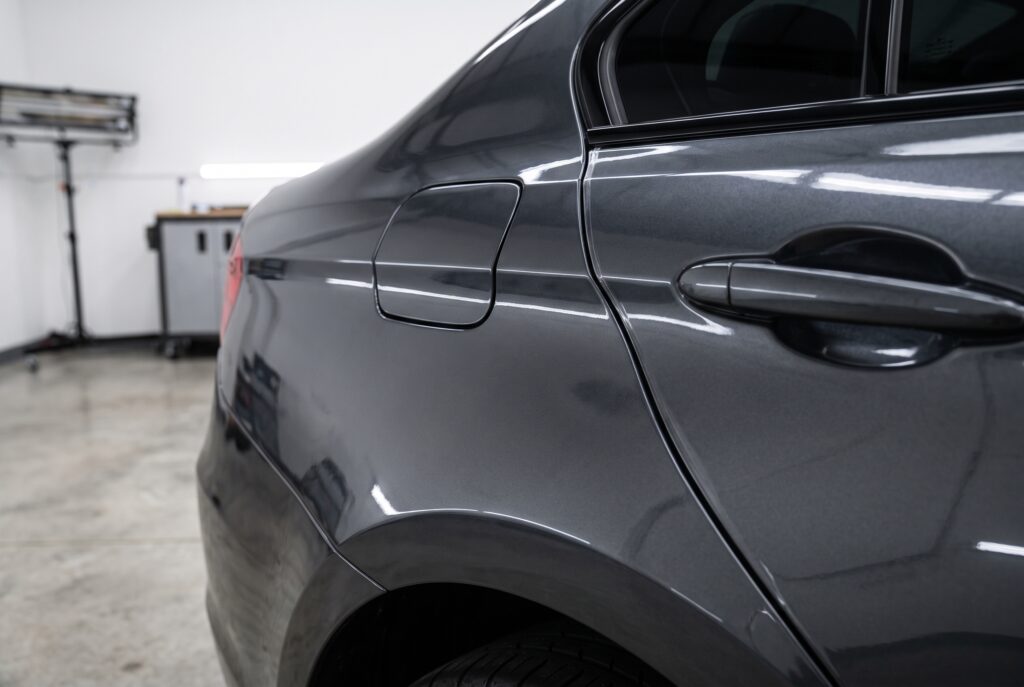 Full body paint protection film on vehicle side panels