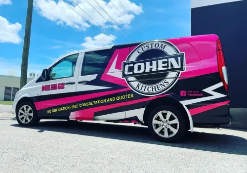 Full Vehicle Wraps for fleet vehicles at United Automotive Enhancements