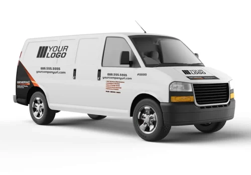Partial Wraps for fleet vehicles at United Automotive Enhancements