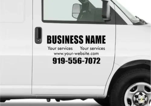 Fleet Decals and Lettering for fleet vehicles at United Automotive Enhancements