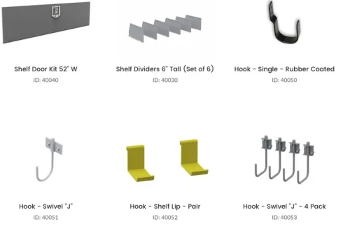 Shelving Accessories for fleet vehicles at United Automotive Enhancements