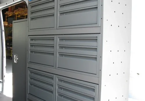 Drawer Systems for fleet vehicles at United Automotive Enhancements